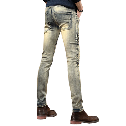 Trendy Autumn Locomotive Retro Do the Old Cowboy Pants