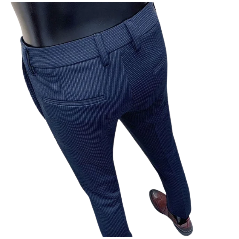 Casual Men's Slim Fit Korean Style Formal Workwear Trousers