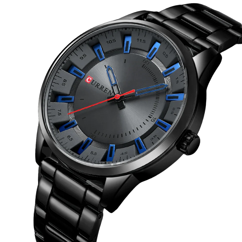 Sleek Stainless Steel Fashion Timepiece CURREN Men's Quartz Watch