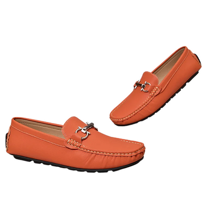 Men’s PU Leather Lightweight Non-Slip Casual Slip-On Loafers