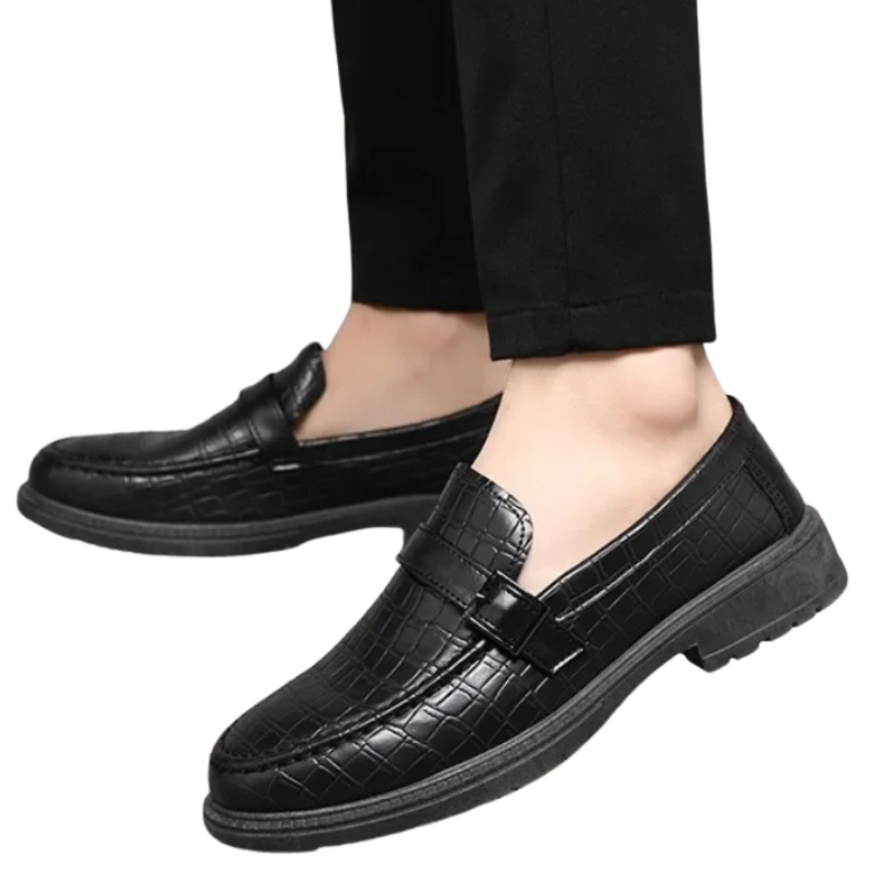 Classic, Comfortable Casual Shoes Men’s Thick-Soled Leather Loafers
