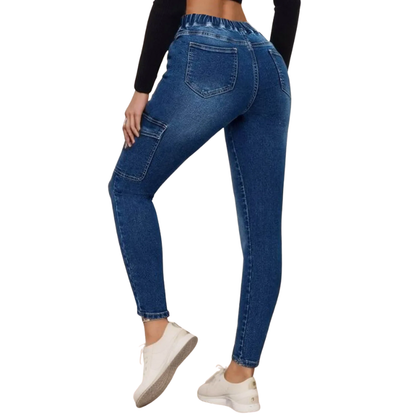 Women's Fashion Denim Slim Fit Push-Up Elastic Skinny Jeans