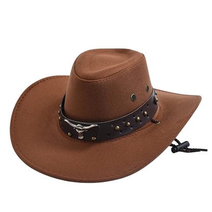 Vintage Artificial Suede Western Cowboy Jazz Hat