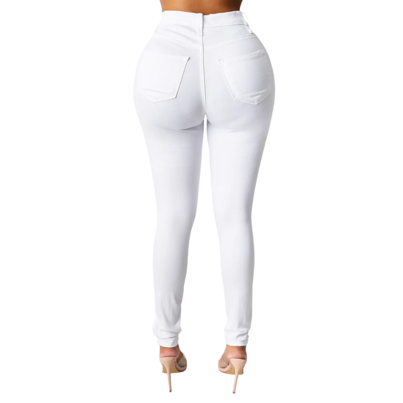 Elegant & Comfy Women's High Waisted Skinny Pencil Foot Jeans