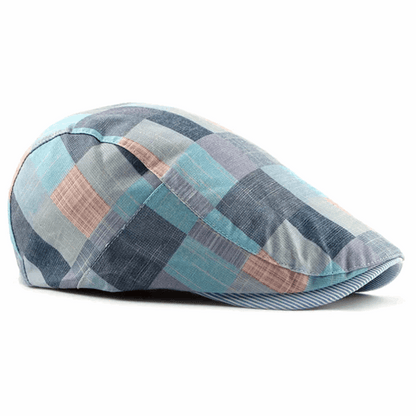 Classic England Plaid Beret Flat Cap