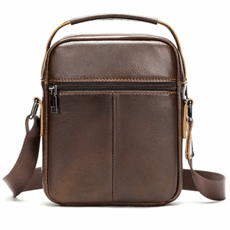 New Casual Cow Leather Shoulder Crossbody Bag For Men
