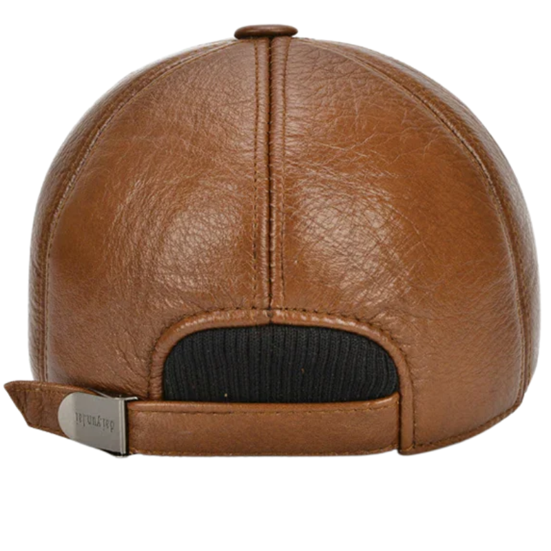Men’s Genuine Cowhide Leather Adjustable Baseball Cap