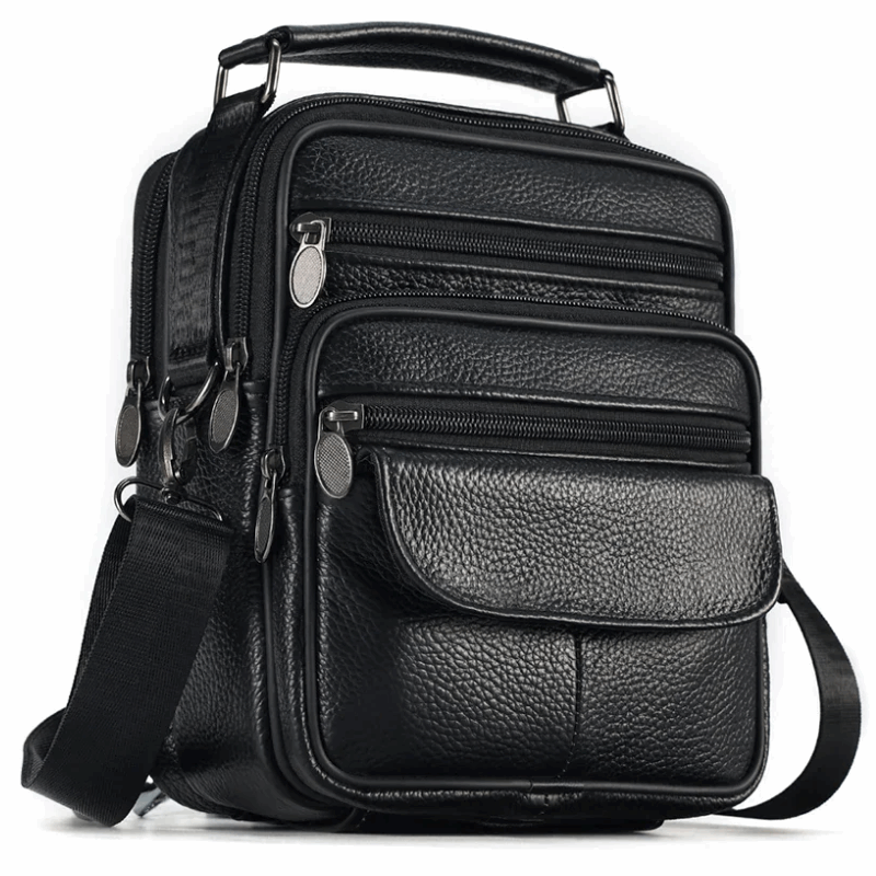 Genuine Leather Crossbody Men's  Messenger Sling Bag