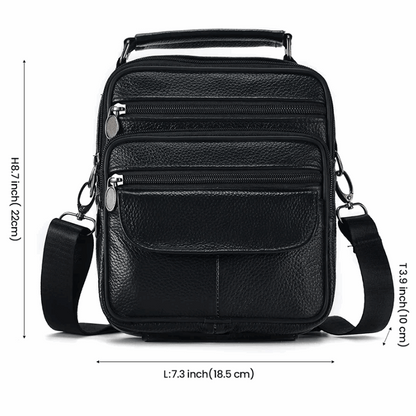 Genuine Leather Crossbody Men's  Messenger Sling Bag