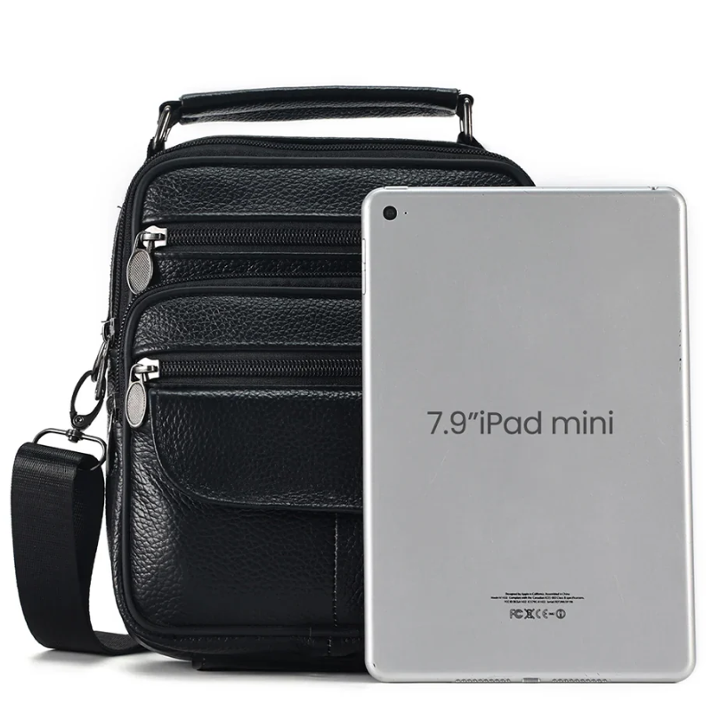 Genuine Leather Crossbody Men's  Messenger Sling Bag