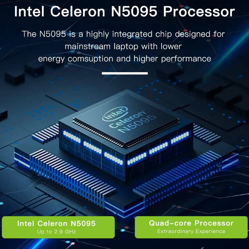 Bestski 15.6" Laptop Intel N5095 12GB RAM 512GB SSD Win11