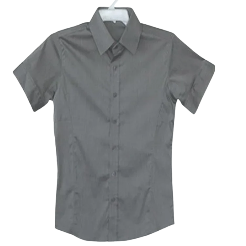 Korean Casual Summer Short Sleeve Men’s Slim Fit Dress Shirt