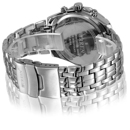 CURREN Men's Luxury Waterproof Steel Quartz Military Sport Watch