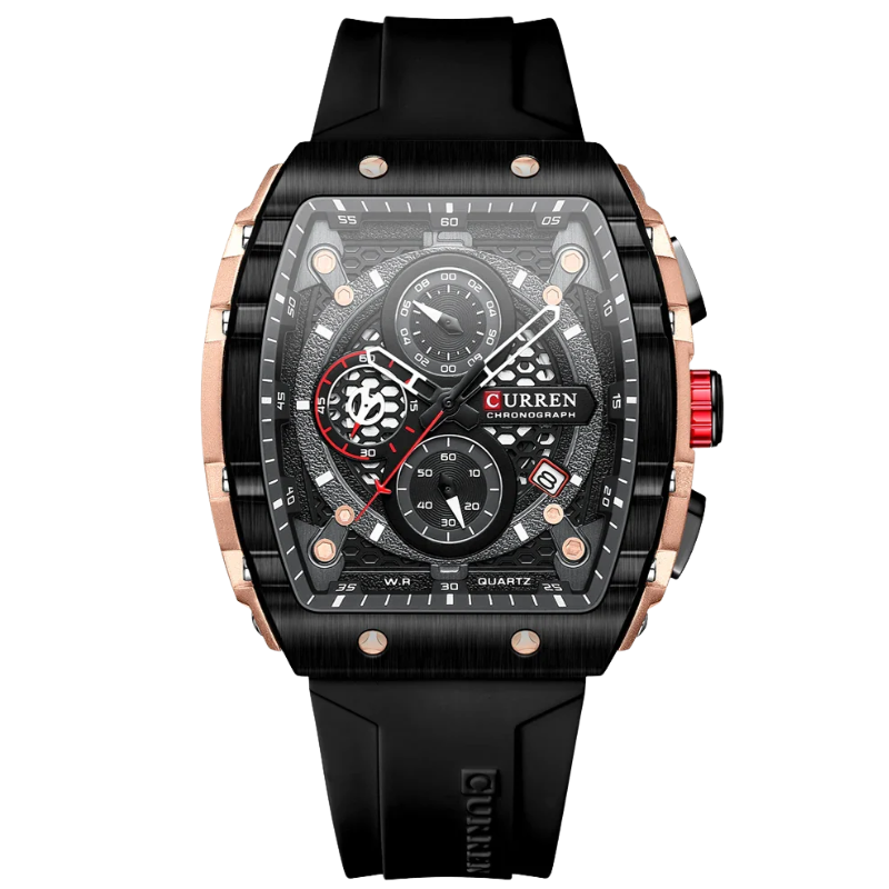 Curren Stainless Steel, 6-Hand Design Men's Luxury Quartz Watch