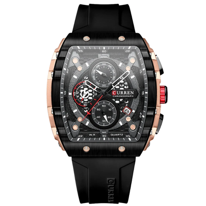 Curren Stainless Steel, 6-Hand Design Men's Luxury Quartz Watch