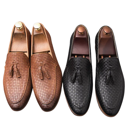 Elegant Dress Shoes Handmade Italian Leather Men's Formal Loafers
