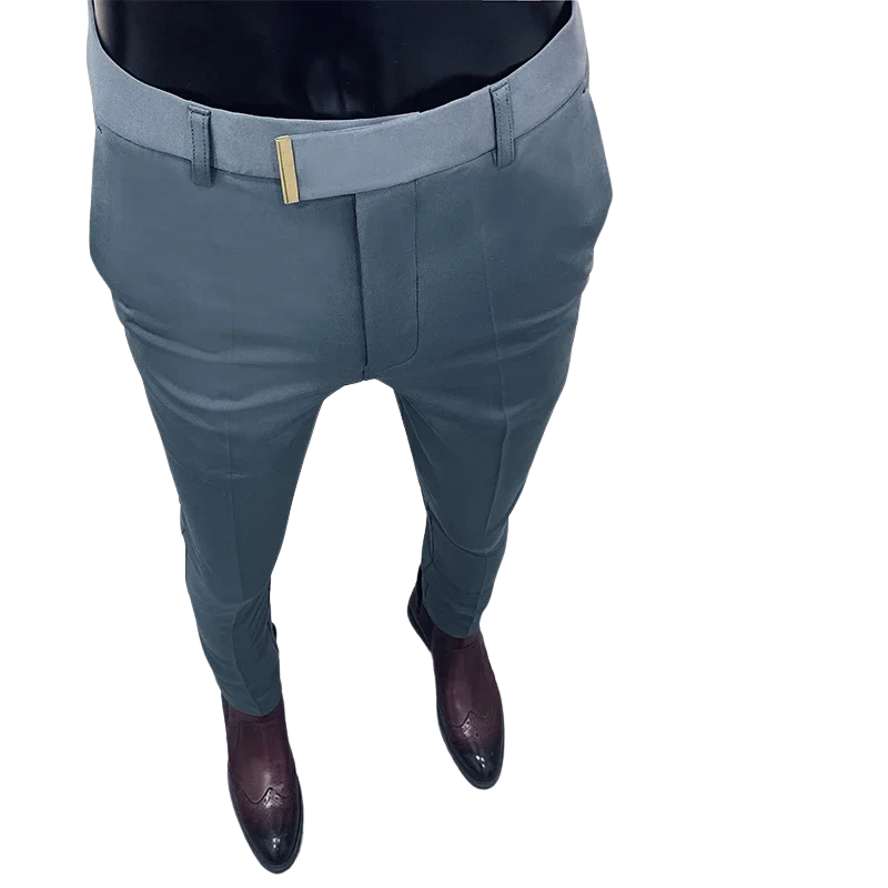 Casual Slim Fit Korean Style Men's Ankle Pants