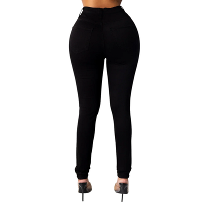 Elegant & Comfy Women's High Waisted Skinny Pencil Foot Jeans