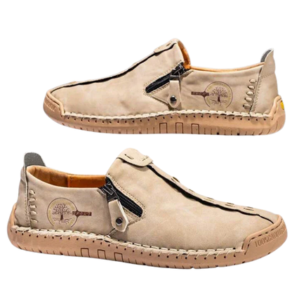 Casual Slip-On Breathable Flats Handmade Men’s Leather Loafers