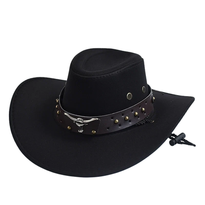 Vintage Artificial Suede Western Cowboy Jazz Hat