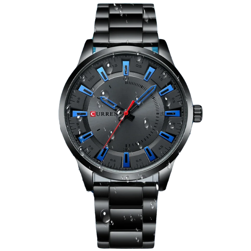 Sleek Stainless Steel Fashion Timepiece CURREN Men's Quartz Watch