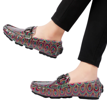 Comfort Casual Driving Shoes Handmade PU Leather Men's Loafers
