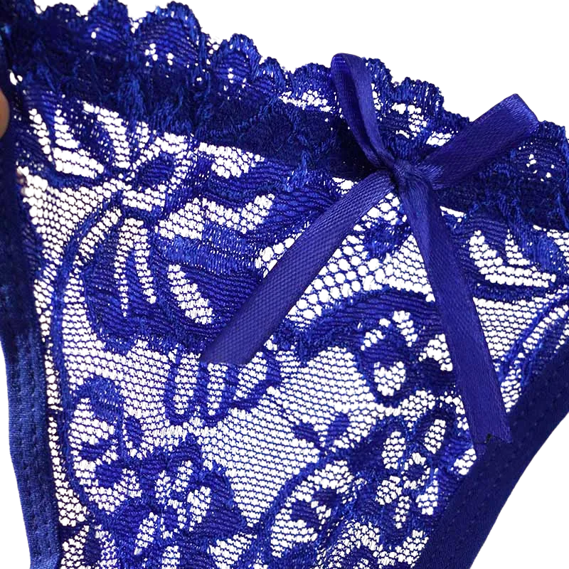 Sexy Lace Adjustable Thong Panties for Women Low Rise Briefs