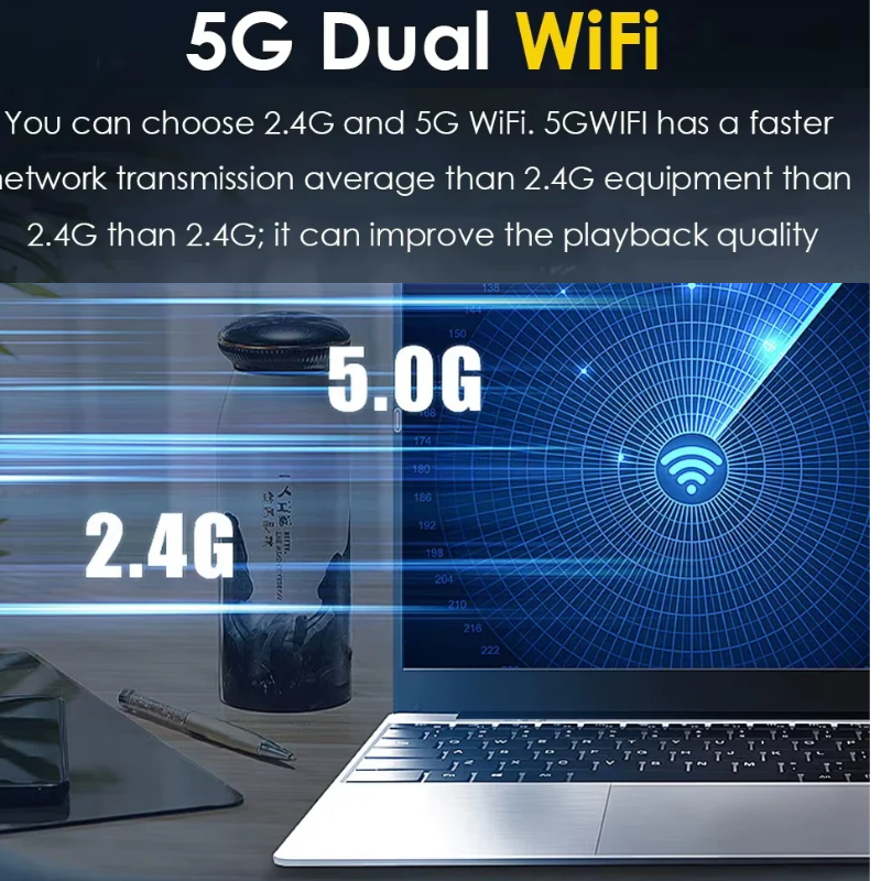 15.6" i7 Laptop 16GB Win11 Fingerprint Gaming Notebook