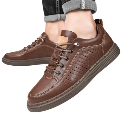 Cowhide Mesh, Durable & Breathable Men’s Fashion Sneakers
