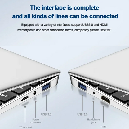 14.1" Laptop Intel N4000 12GB Win11 FHD Notebook