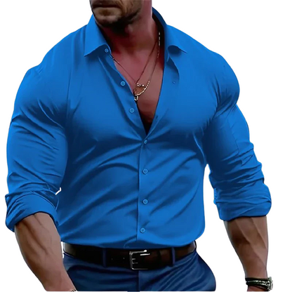 Casual Men’s Long Sleeve Streetwear Shirt For Men