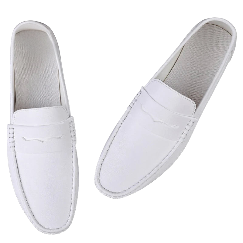 Trendy Casual Flat Men’s Summer Leather Driving Loafers
