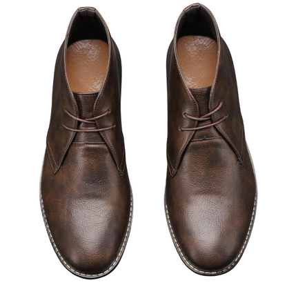 Vintage Men Boots Classic PU Leather Ankle Boots For Men