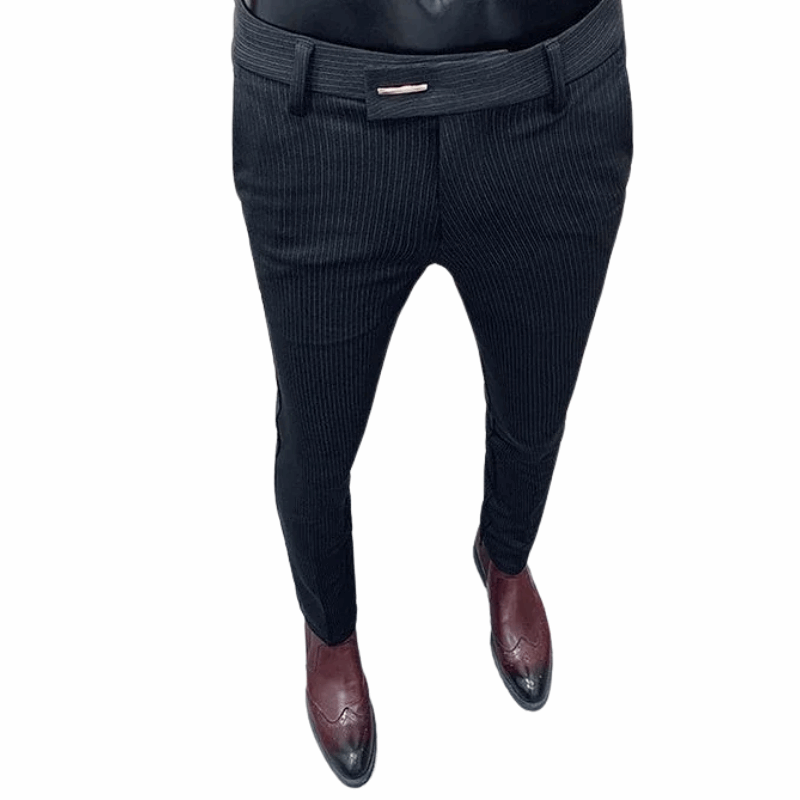 Casual Men's Slim Fit Korean Style Formal Workwear Trousers