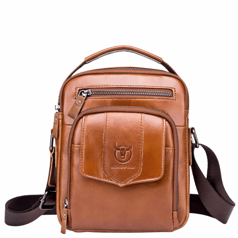 Business & Fashion Genuine Leather Men's Crossbody Messenger Bag