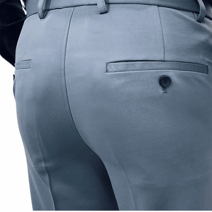 Casual Men's Slim Fit Korean Style Formal Workwear Trousers