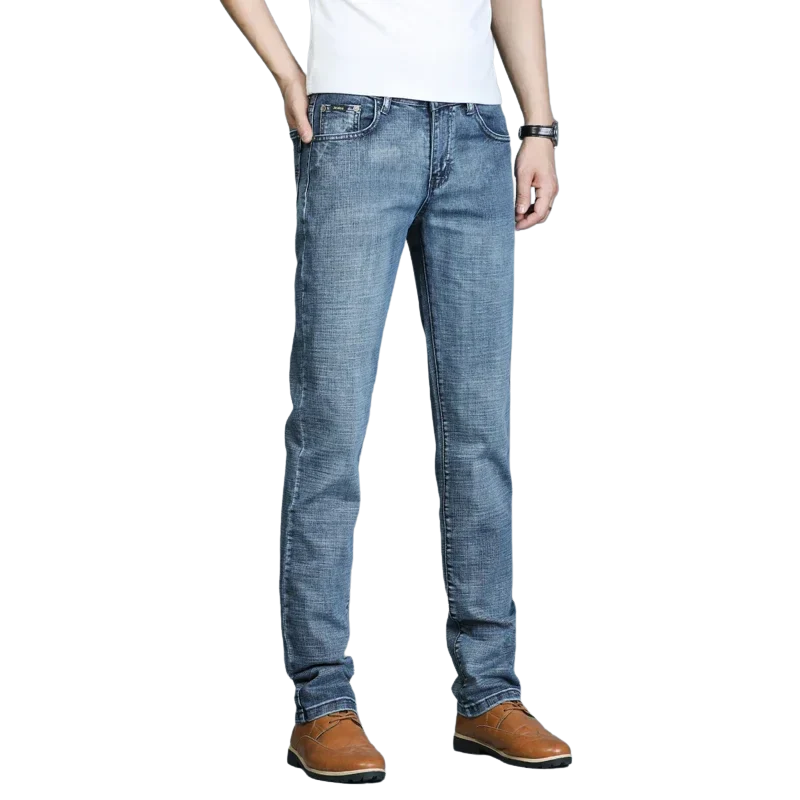 Timeless Casual Style Men’s Ripped Straight Leg Jeans
