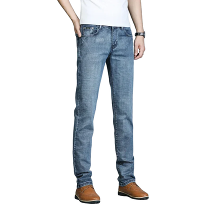 Timeless Casual Style Men’s Ripped Straight Leg Jeans