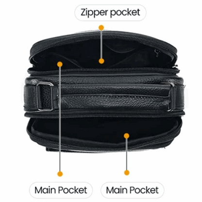 Genuine Leather Crossbody Men's  Messenger Sling Bag