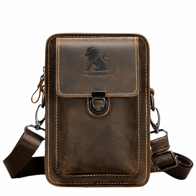 Men's Genuine Leather Crossbody Multi-Functional Belt & Waist Bag