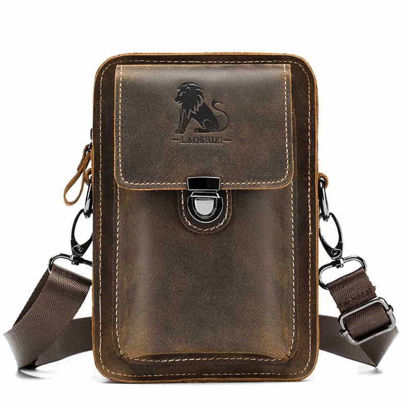Men's Genuine Leather Crossbody Multi-Functional Belt & Waist Bag