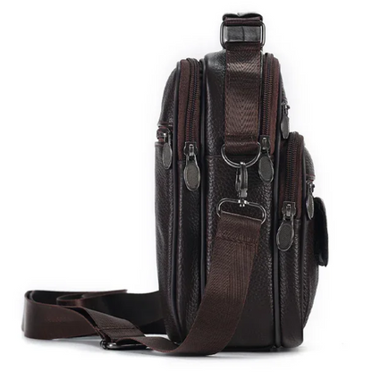 Genuine Leather Crossbody Men's  Messenger Sling Bag
