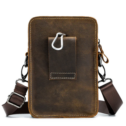 Men's Genuine Leather Crossbody Multi-Functional Belt & Waist Bag
