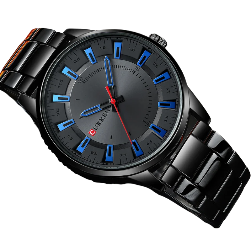 Sleek Stainless Steel Fashion Timepiece CURREN Men's Quartz Watch