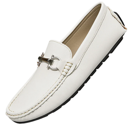 Men’s PU Leather Lightweight Non-Slip Casual Slip-On Loafers