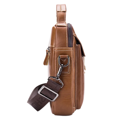 Stylish Multifunctional Genuine Leather Men's Crossbody Bag