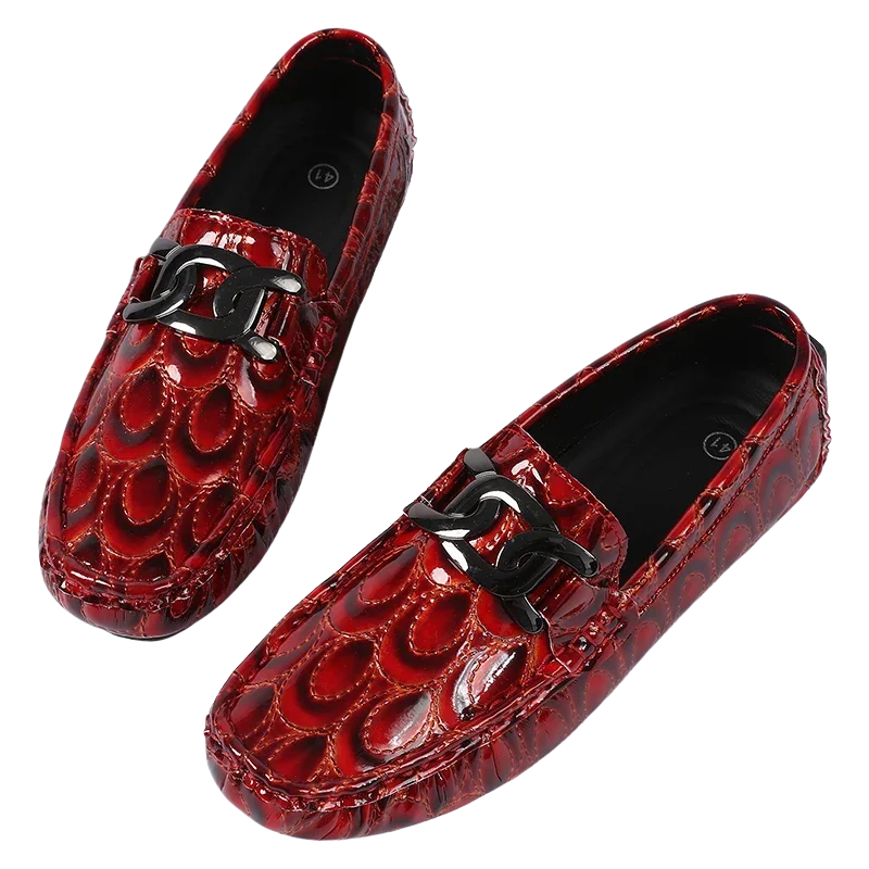 Comfort Casual Driving Shoes Handmade PU Leather Men's Loafers