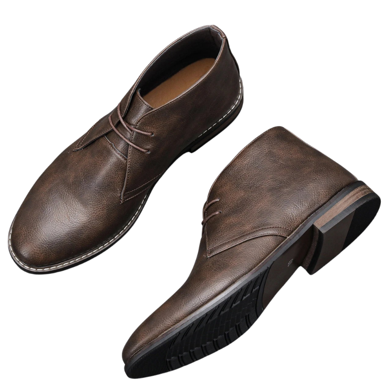 Retro Stylish Classic Leather Ankle Boots for Men