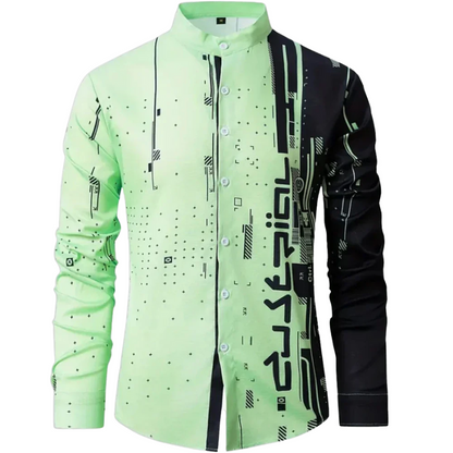 High-Quality Fashion Top Men’s Casual Long Sleeve Shirt