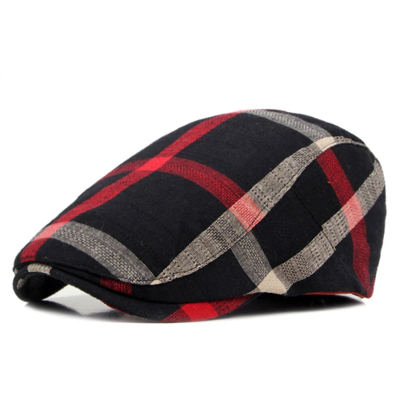 Classic England Plaid Beret Flat Cap